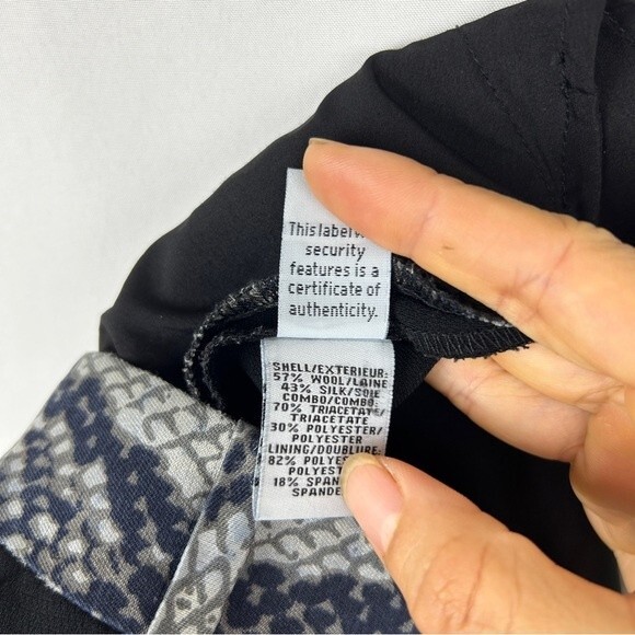 DVF snack print silk wool blend pants size 2 - Picture 8 of 8